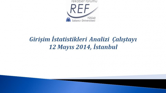 Girişim İstatistikleri Analizi Çalıştayı (12 Mayıs 2014)
