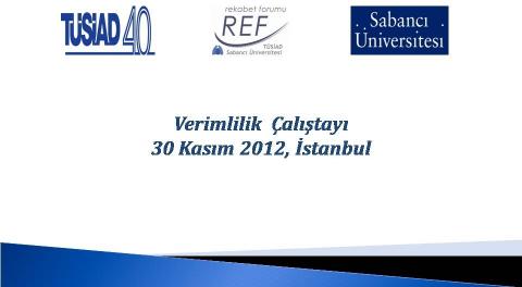 Verimlilik Çalıştayı (30 Kasım 2012)